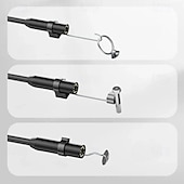 economico accessori per trapano-Telecamera endoscopica con luce, strumenti per endoscopio HD 1080p con luci LED regolabili, endoscopio con telecamera a serpente semirigida, endoscopio di ispezione per iOS e Android, lente singola da