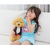 baratos Animais de Peluche-Animais de pelúcia para cães, brinquedos de pelúcia macios e fofinhos, golden retriever, cachorro de pelúcia grande, filhote de cachorro, animais de pelúcia, presente de aniversário para crianças,