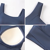 cheap Sports Bras &amp; Vests-Women's Yoga Bra Sports Bra Pilates Bra Bra Top Push Up Seamless Anti-vibration Wireless Solid / Plain Color Sport Activewear Watermelon Red Black Gym Zumba Running