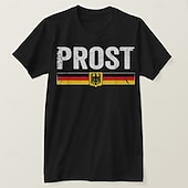 voordelige Grafische Kleding-T-Shirt Beiers München Duits Alpine T-shirt mouw Grafisch voor Voor heren Volwassenen Heet stempelen  voor Carnaval Oktoberfest bier Feest Casual / Dagelijks