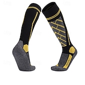 abordables Accesorios para deportes y aire libre-1 Par Hombre Mujer calcetines de lana merino Calcetines de senderismo Calcetines para correr Mantiene abrigado Transpirable Anti ampollas Grueso Invierno Al aire libre Sobre la pantorrilla Retazos