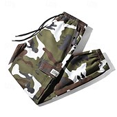 halpa Pohjat-Miesten Vaellushousut Fleece-housut Lämpöhousut naamiointi Ulko- Normaali Vedenkestävä Tuulenkestävä Alaosat Tasku Joustava vyötärö Armeijan vihreä Vihreä Retkeily ja vaellus Juoksu S M L XL XXL