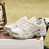 お買い得  メンズスニーカー-メンズホワイトスポーツランニングシューズ - ジムでのランニングやカジュアルウェアに最適な、クッションソールを備えた軽量で通気性のあるスニーカー
