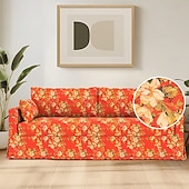 preiswerte Sofabezug-Sofabezug für Hyltarp-Sofa, gesteppt, floral, 100 % Baumwolle