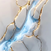 abordables Forme Géométrique-Homme Dégradé Or Marbre Chemise Chemise Boutonnée Chemise à col montant manche longue Occasionnel Extérieur Vacances Quotidien Printemps Automne Col mandarin Band Collar Impression 3D Chemise en lin