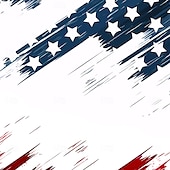 cheap Flag pattern-Independence Day Men&#039;s US Flag Patriotic Fourth of July Shirt Stand Collar Shirt Casual Dress Shirt Long Sleeve Casual Holiday Summer Spring Mandarin Collar Band Collar 3D Print Button Up Shirts