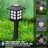 cheap Pathway Lights &amp; Lanterns-4PCS LED Solar Pathway Lights Outdoor Lights Waterproof Lawn Lights Garden Landscape Courtyard Terrace Driveway Decorative Lighting