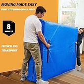 voordelige Kledingopslag-matrashoezen voor verhuizingen, matrasbeschermer, waterdichte matrashoes, queensize opbergzakken met 8 stevige handgrepen en rits voor bed, extra dik, groot, herbruikbaar