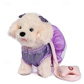 voordelige Knuffels &amp; Pluchen dieren-afstandsbediening robot hond elektronische pluche puppy hond speelgoed interactief speelgoed wandelingen zingend knuffeldier cadeau voor meisje en jongen van 3-6 jaar oud