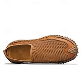 billige Sneakers til herrer-Brune sportsandaler for menn med pustende nettingoverdel og sklisikker såle for strand og fotturer