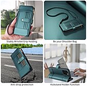 voordelige iPhone-hoesjes-Telefoonhoesje voor Samsung Galaxy S24 S23 S22 S21 Ultra Plus A55 A35 A25 A15 5G A54 A34 A14 A73 A53 A33 A23 A13 A72 A52 A42 A32 A22 A12 A02 Portemonneehoesje met standaardhouder, rits, volledige