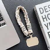 levne Ostatní pouzdra-nové módní zlaté drátěné tkané lano pro mobilní telefon s krátkým lanem, univerzální a všestranné krátké lano, ruční krátké lano, proti ztracení