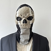 levne Halloween maska a rekvizity-Halloweenská vojenská taktická maska lebky pro dospělé, realistické strašidelné kostýmy, latexová maska na obličej, vojenská taktická maska lebky na halloweenskou párty