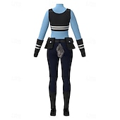 preiswerte Paar- und Gruppenkostüme-Tierdetektiv Polizei Hase Outfits Kostüm Bodysuits Abenteuerfilm Cosplay for Unisex Kinder Erwachsene Halloween Karneval Leistung Pädagogisches Ankleiden Verkleidung für Schulveranstaltungen