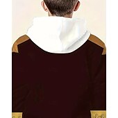 billiga Pojkens 3D Vision &amp; Geometri-Pojkar 3D Grafisk Huvtröja Långärmad Vår Höst Mode Streetwear Barn 4-12 år Huva Utomhus Ledigt Dagligen Normal