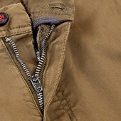 abordables Pantalons Cargo-Homme Pantalons Cargo Pantalons Boutons Taille Élastique Multi-poches Uni Portable Extérieur Quotidien Camping &amp; Randonnée Mode Classique Noir Vert Véronèse