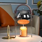 economico lampada da comodino-Scalda candele a cera regolabile in altezza, lampada da tavolo con supporto in acrilico, scalda-aromaterapia per camera da letto, scalda-fragranze da comodino (interruttore dimmer temporizzato)
