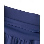 preiswerte Yogahosen &amp; Pumphosen-Damen Fitnesshose Pilates-Hosen Yogahose Mit Taschen Leicht Hohe Taille Fitnessstudio Pilates Zumba Unterteile Einfarbig Schwarz Weiß Dunkelmarine Herbst Sport Sportkleidung Mikroelastisch Lässiger