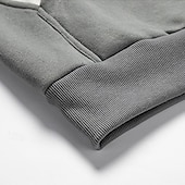 halpa miesten perushupparit-Miesten Huppari Pullover-huppari Musta ja valkoinen Punainen ja musta Valkoinen + vaaleanharmaa Hupullinen Väripalikka Tasku Väripaletti Urheilu ja ulkoilu Päivittäin Pyhäpäivä Katutyyli Tyylikäs