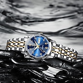 abordables Montres à quartz-Montre-bracelet de luxe pour femme, étanche, lumineuse, avec date et semaine, à quartz, en acier inoxydable