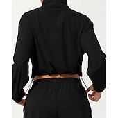 baratos Casacos impermeáveis-Mulheres Moletom com capuz Jaqueta de Trilha Jaqueta esportiva Ao ar livre Proteção Solar Respirável Secagem Rápida Roupas de caminhada Roupas de caminhada Outono Jaqueta Tênis Golfe Corrida Côr
