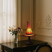 Недорогие Декоративные огни-1 шт. ретро смоляная шляпа ведьмы светильник уникальный ночной светильник для спальни прикроватный светильник атмосфера праздника Хэллоуин декоративный светильник usb-разъем