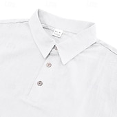 cheap Men's Classic Polo-Men's Polo Shirts Golf Shirt Outdoor Daily Wear Lapel Short Sleeve Fashion Hawaiian Plain 2 Piece Summer Regular Fit Black White Navy Blue Khaki Army Green Light Sky Blue Polo Shirts