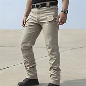 baratos Partes inferiores-Homens Calça Cargo Calças de Trilha calças de caminhada Ao ar livre Normal Prova-de-Água A Prova de Vento Secagem Rápida Leve Calças Bolso Com Zíper Preto Verde Acampar e Caminhar Golfe Corrida S M L