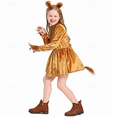 cheap Animal Costume-Carnival Costume 2026 Dress Costume Animal Lion Fairy Tail Cute Kid's Girls' Halloween Carnival Performance Educational Dress Up School Event Dress Up Dress Up