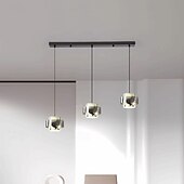 cheap Pendant Lights-Contemporary Scandinavian Cylinder Marble Glass 1/2/3 - Light Chandelier For Dining Room