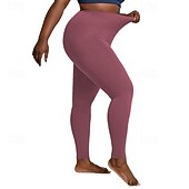economico Sport Taglie Forti e Gravidanza-Per donna leggings da pilates pantaloni sportivi Leggings da yoga Tasca Leggero Pilates Palestra Corsa Pantaloni Nero Rosa polverosa Borgogna Spandex Taglie Forti Gli sport Abbigliamento sportivo