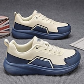 Χαμηλού Κόστους Ανδρικά Sneakers-Ανδρικά πλεκτά mesh αθλητικά παπούτσια με μπλε σόλα σε αντίθεση – ελαφριά και αναπνεύσιμα αθλητικά παπούτσια για τρέξιμο, καθημερινή προπόνηση, ταξίδια στην πόλη και ενεργό τρόπο ζωής.