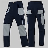 preiswerte Unterteile-Herren Cargohosen Wanderhosen Regenhose zum Wandern Patchwork Frühling Herbst Außen Normale Passform Wasserdicht Winddicht Schnelltrocknend Leicht Hosen Reißverschlusstasche Braun Grün Camping