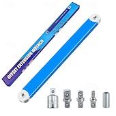 cheap Wrench-Offset Extension Wrench Set, 15.4 Inch Offset Extension Wrench with 1/2&quot;, 1/4&quot;, 3/8&quot; Square Drive Adapters and 3/8&quot; Drive Ratchet Wrench, Universal Impact Wrench Extender Tool for Tight Place