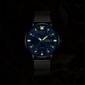 cheap Quartz Watches-A New Milan Stainless Steel Bracelet Business Quartz Watch With A Px7 Water Resistance Rating And Luminous Date And Day Display. It Is A Fashionable Trendy Casual And Versatile Sports Men&#039;S Business