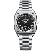 cheap Quartz Watches-Luxury Elegant Square Ladies Watch Waterproof Luminous Watch for Woman Stainless Steel Quartz Women&#039;s Watches