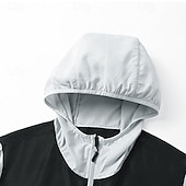 cheap Running Jackets-Unisex Running Jacket  Windbreaker Outdoor Jacket Pocket Full Zip Long Sleeve Outerwear Athletic Sun Protection Breathable Quick Dry Lightweight Tennis Golf Running Sportswear Activewear Color Block