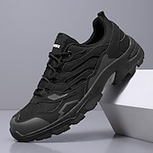 お買い得  メンズスニーカー-メンズホワイトスポーツランニングシューズ - ジムでのランニングやカジュアルウェアに最適な、クッションソールを備えた軽量で通気性のあるスニーカー