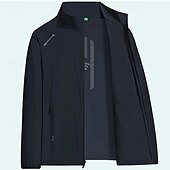 preiswerte Wasserdichte Jacken-Herren Outdoorjacke Wanderjacke Regenmantel Außen Sonnenschutz Wanderoutfits Wanderbekleidung Frühling Herbst Oberteil Camping / Wandern / Höhlenforschung Laufen Dunkelgrau Schwarz Blau