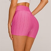 economico Leggings semplici-Per donna Shorts Leggings Streetwear Casual Corto Vita Alta Semplice Elastico in vita Jacquard Traspirabilità Elasticizzato Vacanza Streetwear Abbigliamento quotidiano Nero Bianco Giallo Rosso Estate