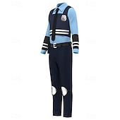 preiswerte Paar- und Gruppenkostüme-Tierdetektiv Polizei Hase Outfits Kostüm Bodysuits Abenteuerfilm Cosplay for Unisex Kinder Erwachsene Halloween Karneval Leistung Pädagogisches Ankleiden Verkleidung für Schulveranstaltungen