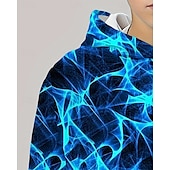 billiga Pojkens 3D Vision &amp; Geometri-Pojkar 3D Grafisk Huvtröja Långärmad Vår Höst Mode Streetwear Barn 4-12 år Huva Utomhus Ledigt Dagligen Normal