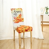 abordables Funda para silla de comedor-Funda para silla de comedor con estampado de calavera de Halloween, decoración de mesa para festivales, accesorios de disfraces para decorar