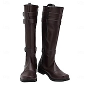 economico Calzature-Medievale Rinascimento Scarpe Stivali al ginocchio Stivali jazz piatti Pirata Vichingo Crociato Costume Per uomo Celtico Costumi da pirata Halloween Mascherata Halloween Festa &amp; Sera LARP Adulti