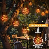 Недорогие Ландшафтные огни-солнечные фонари для уличного использования солнечные подвесные светильники водонепроницаемые уличные светильники с мерцающим пламенем уличные светильники на солнечных батареях декор для сада двор