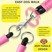 cheap Tool Accessories-Hands Free Double Dog Leash, No Tangle Double Dog Leash, Adjustable Handles Fit Small, Medium and Large Dogs