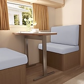 economico Copridivano-Copricuscini per dinette per camper in seta di latte elasticizzata e impermeabile, dal design spesso, resistente e antiscivolo, facili da pulire, adatti a tutte le stagioni, per sedili di camper.