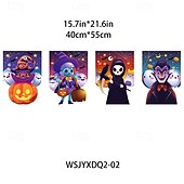 お買い得  ハロウィン壁タペストリー-ハロウィンの旗 ゴースト柄の旗 - 屋外用のクリエイティブなホリデーガーデンフラッグ、ハロウィン用の小さなガーデンフラッグ