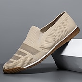 preiswerte Herrenpantoletten &amp; -slipper-Herren-Slipper aus Strick, atmungsaktives Obermaterial aus Webstoff mit flexibler Gummisohle, bequem und leicht für Sommer, Strand und Autofahren