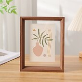 cheap Tabletop Picture Frames-Double-Sided Transparent Acrylic Photo Frame, 10-Inch Display Stand for Specimens, Calligraphy, A4 Photos
